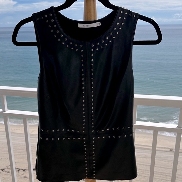 BAILEY 44 Black Studded Tank Top - Picture 4 of 5